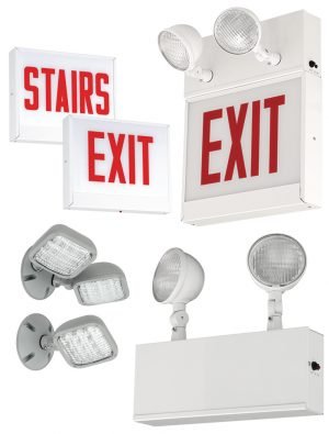 Chicago LED Steel Exit Emergency Lighting