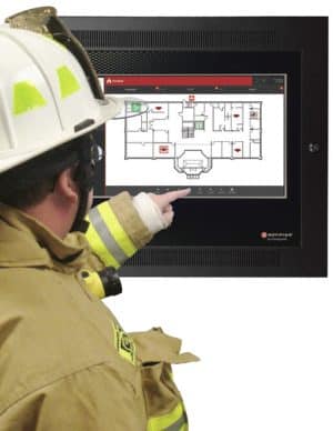 NOTIFIER ONYX FirstVision Firefighter Display Navigation