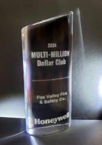 Fox Valley Fire & Safety's 2024 Honeywell Multi-Million Dollar Club Award